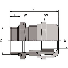 Presse-étoupe laiton SKINTOP MS PG 21