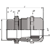 Presse-étoupe laiton SKINTOP MS-M 25x1,5