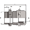Presse-étoupe laiton SKINTOP MS-M 16x1,5 ATEX XL