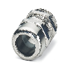 Presse-étoupe laiton M20x1.5, câble Ø6-12mm, argenté
