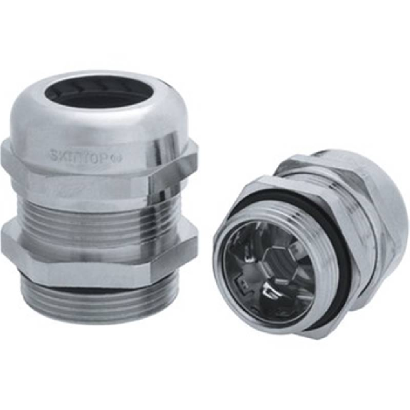 Presse-étoupe laiton nickelé IP68 protection CEM M 25x1,5-Lire la description