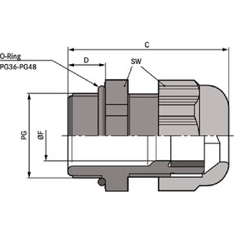 Presse-étoupe polyamide IP68 PG 9 RAL 9005 (Noir)-Lire la description