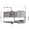 Presse-étoupe laiton NPT 1/2'', IP68