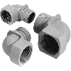 Presse-étoupe coudé polyamide M 20x1,5 Gris argenté