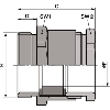 Presse-étoupe câbles plats laiton SKINDICHT SVF-M 25x1,5/21