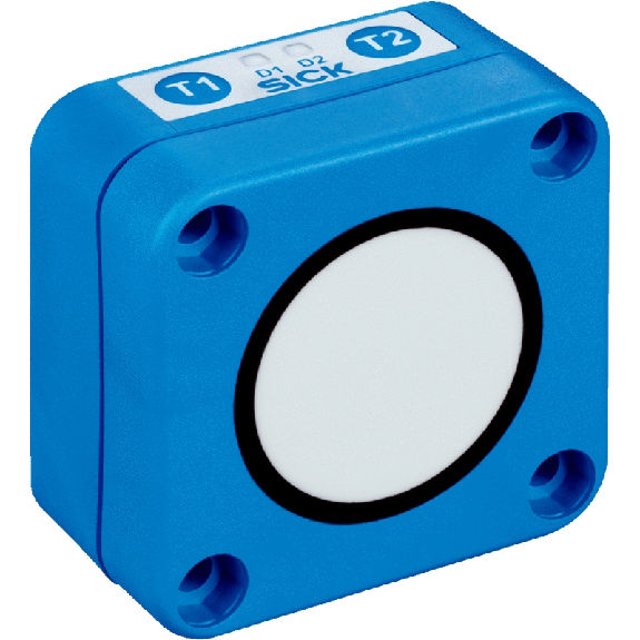 Ultrason Rect. Directe PNP/NPN P=5m IO-Link Axial / M12 5P-Lire la description