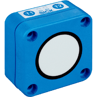 Ultrason Rect. Directe PNP/NPN P=5m IO-Link Axial / M12 5P-Lire la description