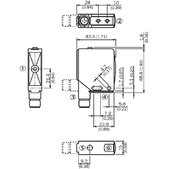 Ultrason Directe NPN(x2) P=250mm NO/NF / M12 4P Ultrason Directe NPN(x2) P=250mm NO/NF / M12 4P-Lire la description