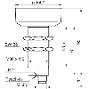 Ultrason Directe M30(Ø65) PNP NO/NF(x2) P600-6000mm Teach / M12 4P