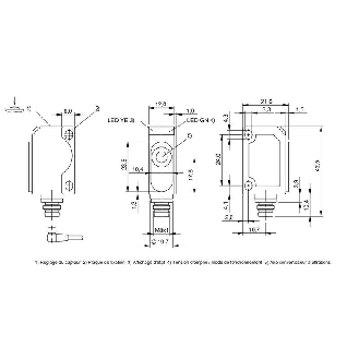 Ultrason Multi mode PNP P=20-250mm NO/NF / M08 4P-Lire la description