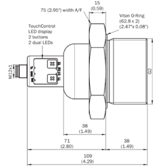 Ultrason p/mesure de niveau P350-3400mm (8000mm) ANA+PNP, G2-Lire la description