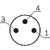 Ultrason Multi mode PNP/NPN P=250mm IO-Link / M08 3P+C0.3m
