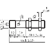 Ultrason Directe M12 PNP NO/NF P150mm Métal Axial / M12 4P