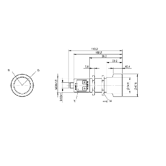 Ultrason Multi mode M30 PNP(x2) NO/NF P=350-5000mm Axial / M12 5P-Lire la description