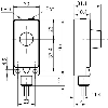 Ultrason Directe PNP NO P100-1000mm Pot. 12-30Vdc / Câble 2m
