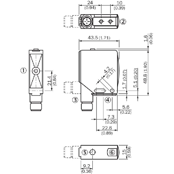 Ultrason Directe PNP NO/NF P20-150mm Teach 10-30VDC / M12 4P-Lire la description