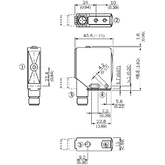 Ultrason Directe PNP NO/NF P20-150mm Teach 10-30VDC / M12 4P-Lire la description