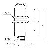 Ultrason Directe M30 NPN NO(x2) P100-1000mm Teach 12-30VDC / M12 4P