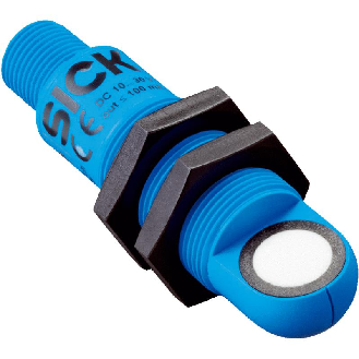 Ultrason Directe PNP P120-1000mm M18 Plast. Radial 10-30Vdc / M12 5P-Lire la description