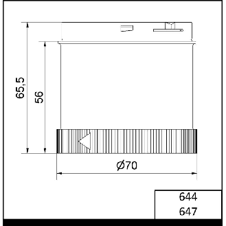 TwinLIGHT Design 24VAC/DC BLEU IP65 Ø70mm TRANSPARENT-Lire la description