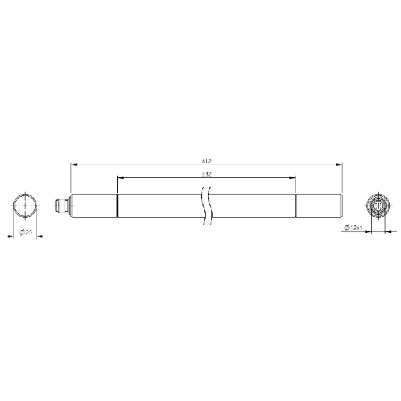Eclairage linéaire, LED blanche 4000K 120°, 332x14mm, IP69K-Lire la description