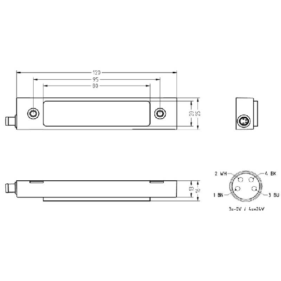 Luminaire LED IP67 1W 24Vdc-Lire la description