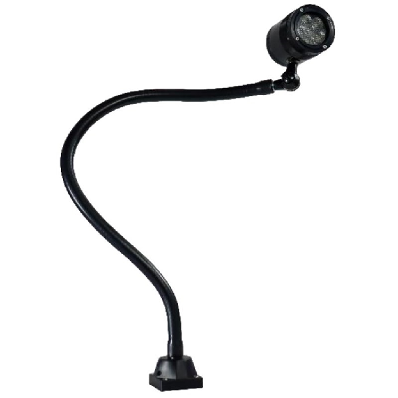 Lampe LED à bras flexible 600mm IP67 6 LED 40° 12W 24VDC-Lire la description