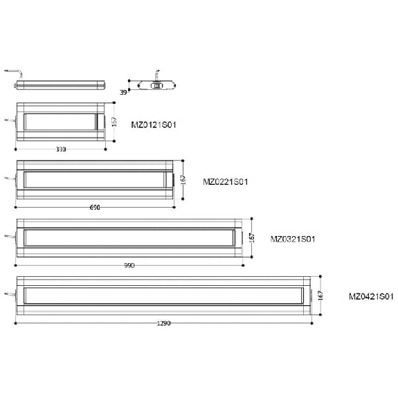 Plafonnier 48W 24VDC LED 120° 5000K 4800 lm IP40 1290mm Câble 3m Plafonnier 48W 24VDC LED 120° 5000K 4800 lm IP40 1290mm Câble 3m-Lire la description