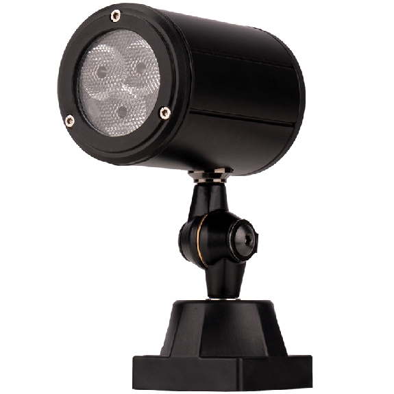 Lampe compact à tête pivotante LED 40° 6 W, 24 VDC, NOIR, M12 3P+C-Lire la description