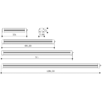 Lampe 921mm LED 120° 5000K CRI75 47W 2.1A 24VDC IP67 M12T 4P-Lire la description