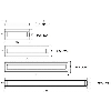 Plafonnier 48W 230VAC LED 120° 5000K 4800 lm IP40 1290mm Câble 3m