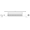 Eclairage machine Led Ø20x250mm 24VDC IP69K M12 4P