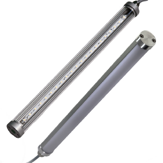 Lampe tubulaire IP67 LED 120° 10W 24V Ø26.5x342mm M12 3P+C3m-Lire la description