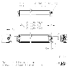 Lampe linéaire à LED 5000K 24VDC 14W IP67 549x28x14 mm