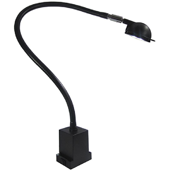 Lampe avec bras flexible 70cm 1 LED 120° 5000K 4.5W 230VAC RAL9002-Lire la description