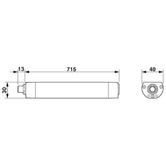 Lampe LED 715mm, 24VDC, IP67, 85°/95°, 5000 K, M12 4P Lampe LED 715mm, 24VDC, IP67, 85°/95°, 5000 K, M12 4P-Lire la description