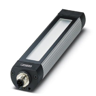 Lampe LED 190mm, 24VDC, IP67, 85 °/95 °, 5000 K, M12 4P-Lire la description
