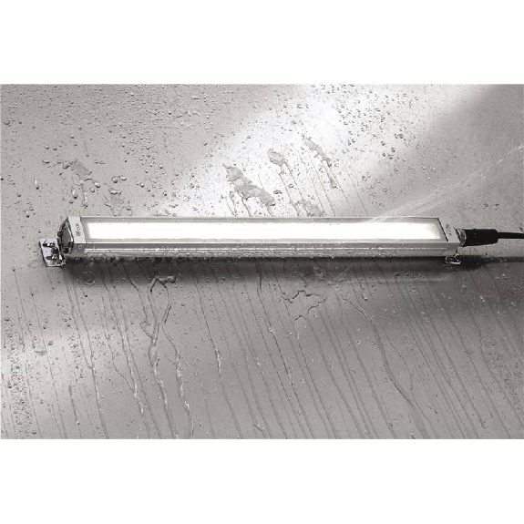Lampe linéaire 504mm LED 30° 5000K 24W 24VDC M12A 4P-Lire la description