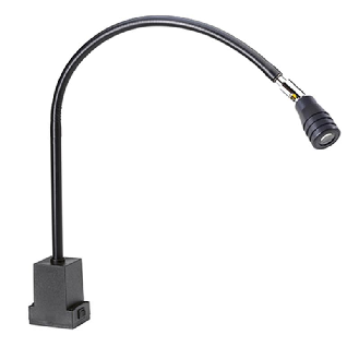 Lampe T13 avec bras fexible 700mm 1 LED 3W 230VAC NOIR-Lire la description
