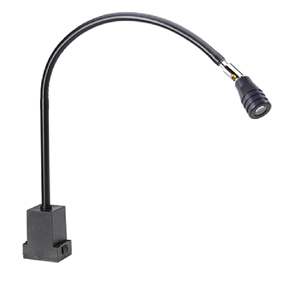 Lampe T13 avec bras fexible 700mm 1 LED 3W 230VAC NOIR-Leggi tutto
