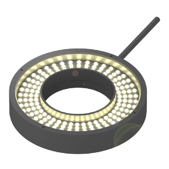 Éclairage annulaire Ø116×20,5mm, LED lumière rouge / M12 4P Éclairage annulaire Ø116×20,5mm, LED lumière rouge / M12 4P-Lire la description