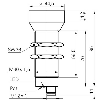 Capteur à ultrasons cylindrique M30 PNP NF