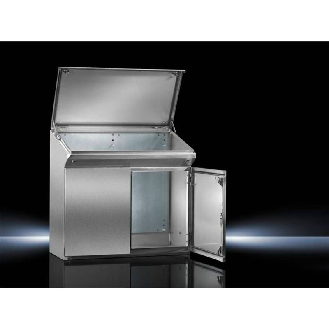 Pupitre monobloc inox 1200x960x400mm (LxHxP)-Lire la description