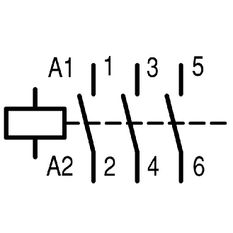 Contacteur de puissance, 3p, 45kW/400V/AC3-Lire la description