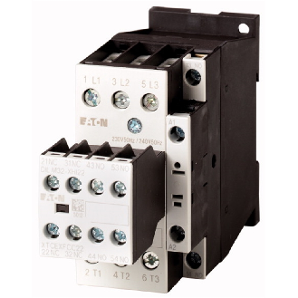 Contacteur de puissance pour moteurs, avec bobine à courant continu, 3p+3F+2O, 11kW/400V/AC3, RDC 24: 24 - 27 V DC, Bornes à vis-Lire la description