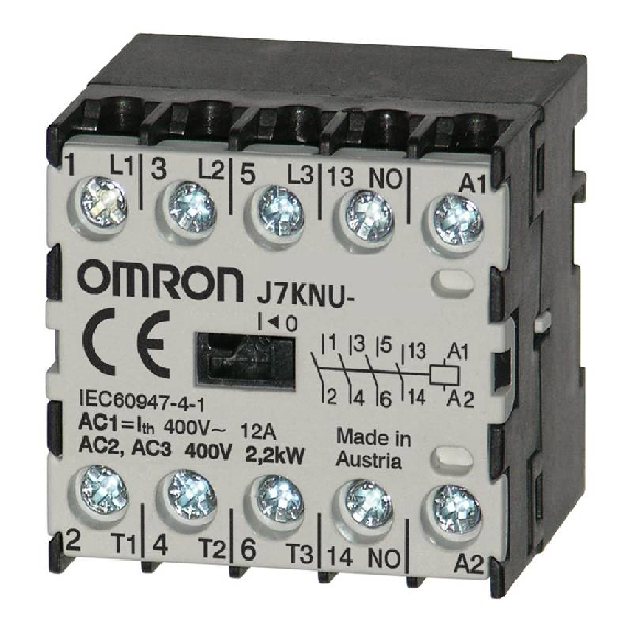 Micro Contacteur 3P 3NO+1NF 12A AC1, 2.2kW 48VDC-Lire la description
