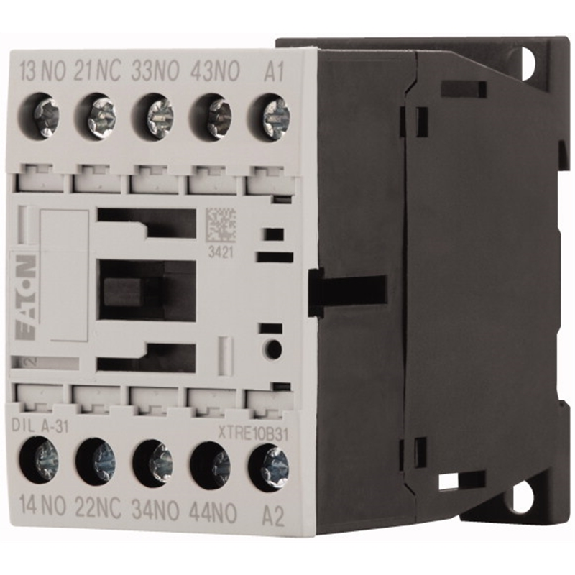 Contacteur auxiliaire, 400V 50 Hz, 440V 60 Hz, 3F+1O, bornes à vis-Lire la description