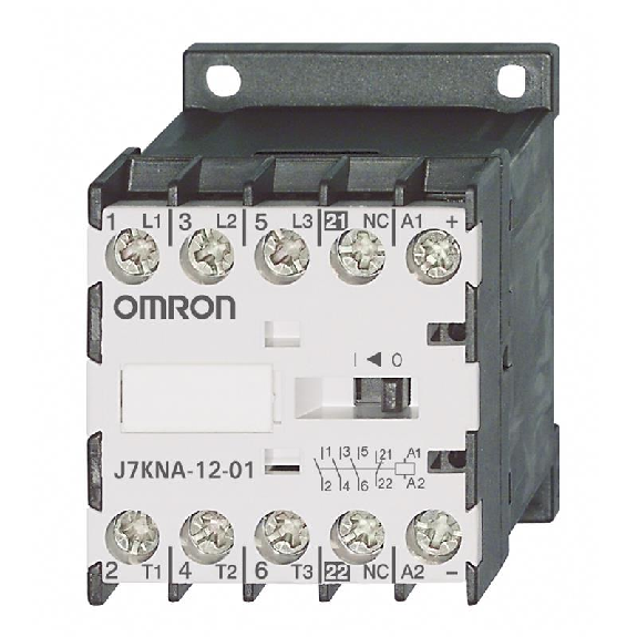Mini Contacteur moteur 3P 3F1O AC3, 5,5 kW 12A 24VAC-Lire la description