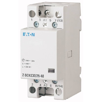 Contacteur modulaire, 230VAC/50Hz, 4 s, 40A, 3PE-Lire la description