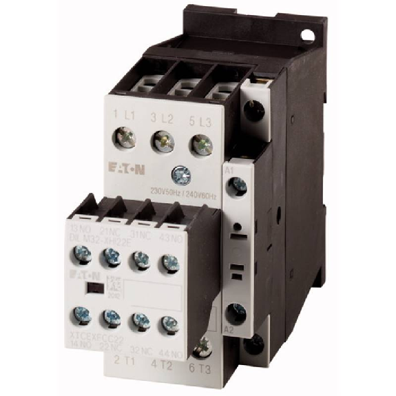 Contacteur de puissance, 3p+2F+2O, 7.5kW/400V/AC3-Lire la description